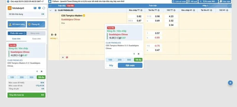 Luật chơi K thể thao Hitclub