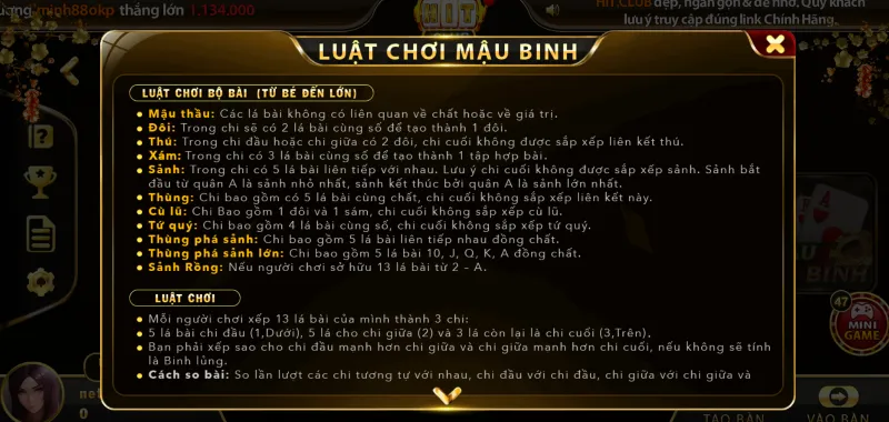 Mậu binh trên Hitclub