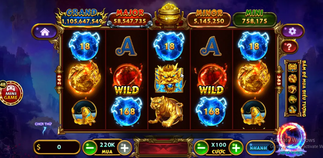 NỔ HŨ KHO BÁU TỨ LINH